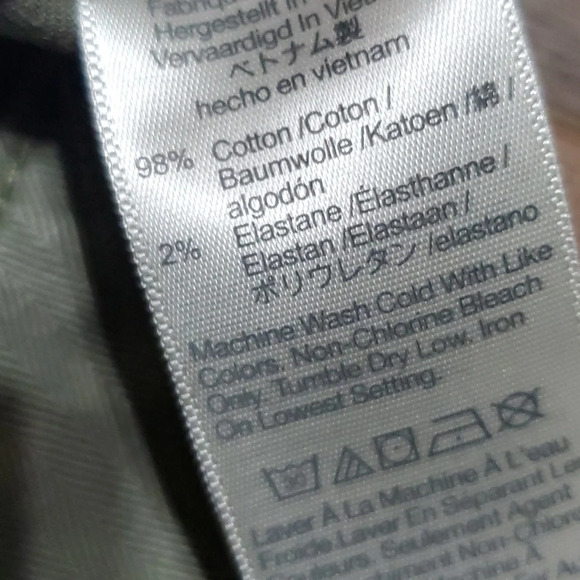 Madewell army green high waist denim Chino euc big pockets - Picture 5 of 9